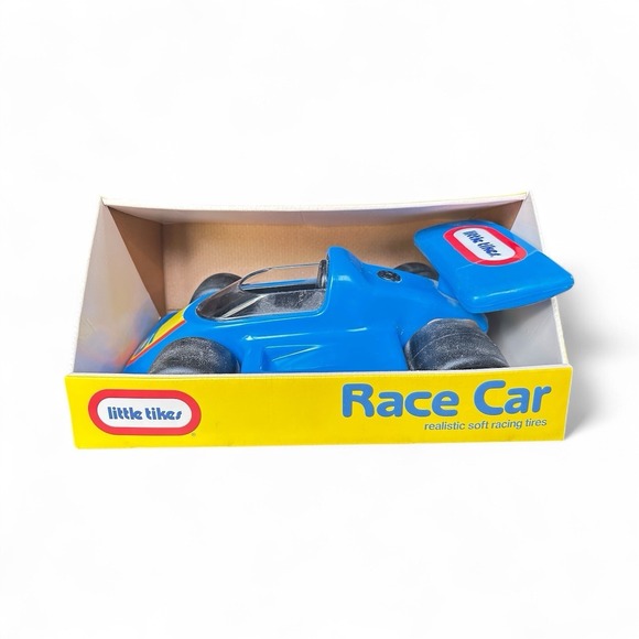 Vintage Little Tikes Race Car Toy Preschool 1990's 1991 - New - In Original Box - Picture 1 of 3